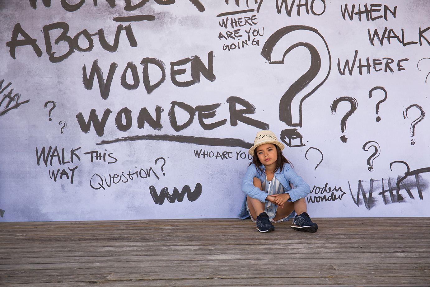 Woden Wonder-baggrunden brugt til et fotografi